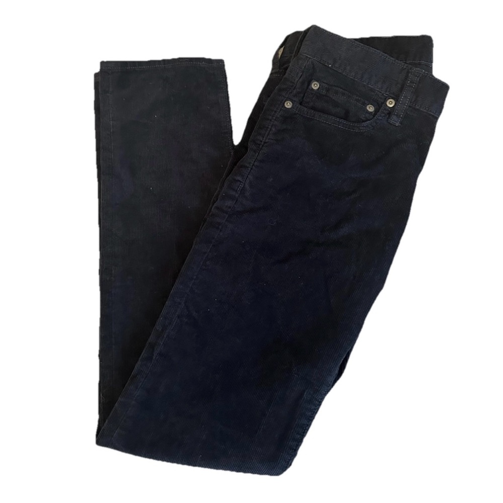 J. Crew Navy Blue Corduroy 484 Slim Jeans 28x32